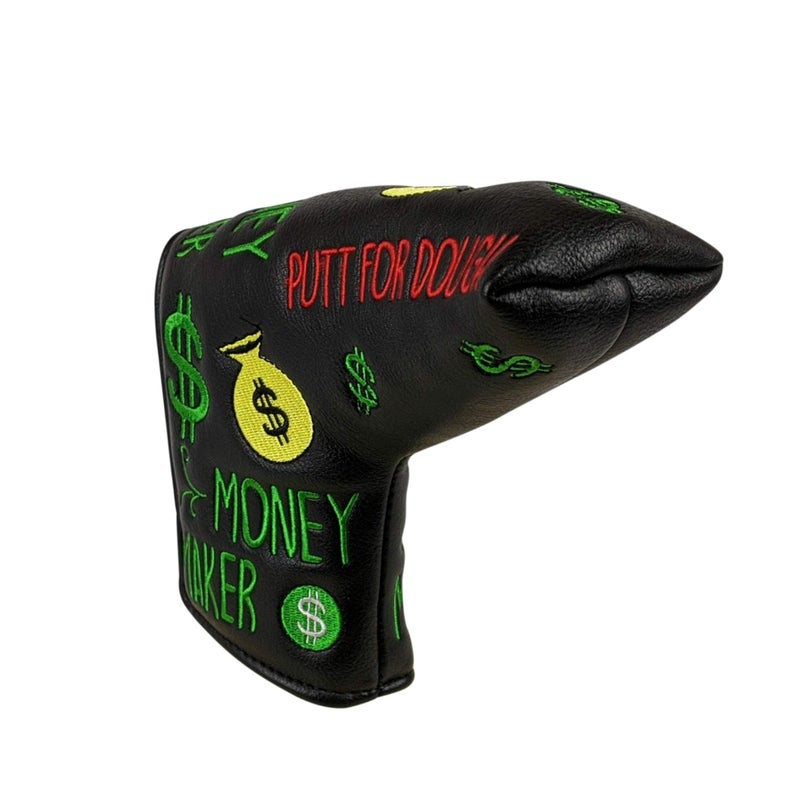 Foretra Golf Putter Cover - Magnetic Blade Mallet Putter Cover - Putt for Dough Golf Club Covers for Men Women Golfer Accessories Fits Scotty Ping Taylormade Callaway Odyssey - Image 4
